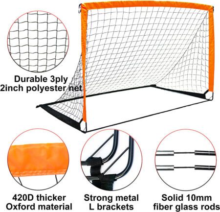 Pop-Up Football Goal Net