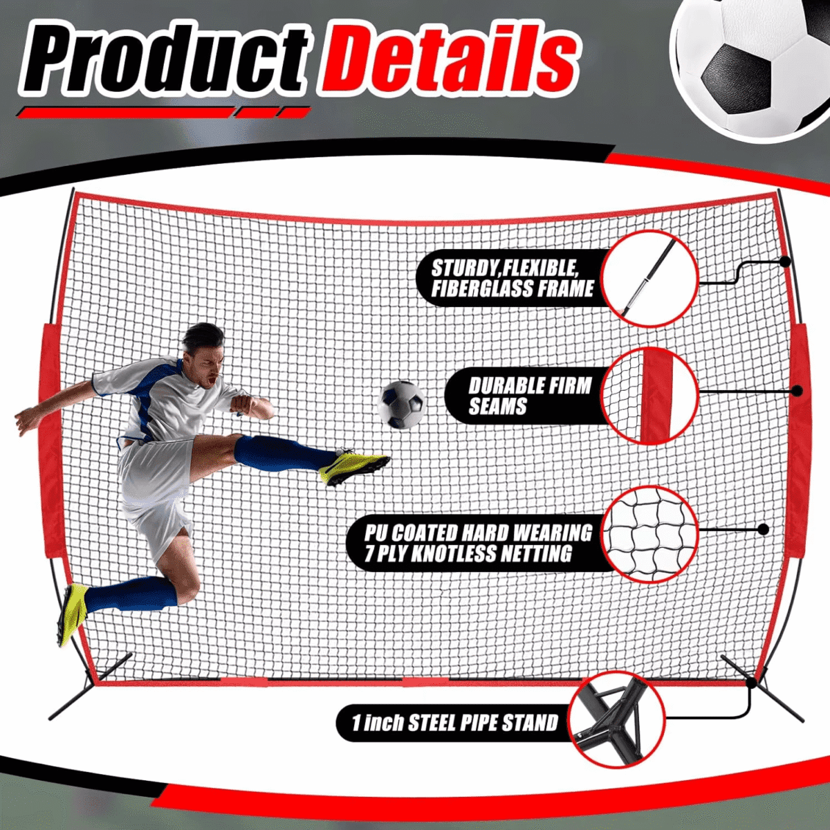 FOOTBALL PRACTICE NET WALL